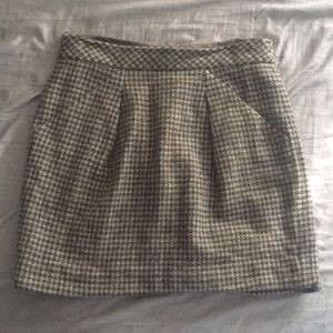 J. Crew Houndstooth Skirt